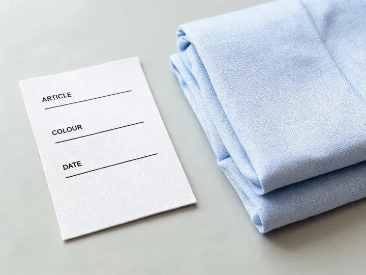 Fabric article identity card