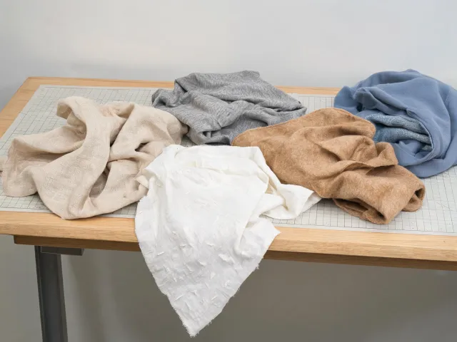 Casual shirt fabric swatches